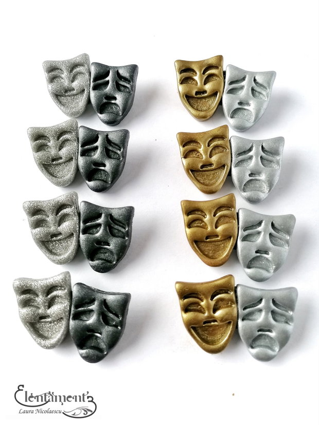 La comanda - Brosa (martisor) masti de teatru culori metalice