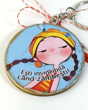 Martisor personalziat - breloc