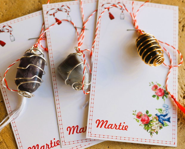 Pandantive din pietre semipretioase/martisor