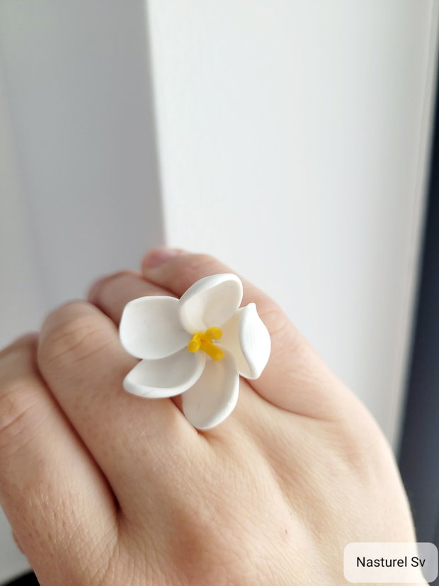 Inel reglabil: Floare de mar