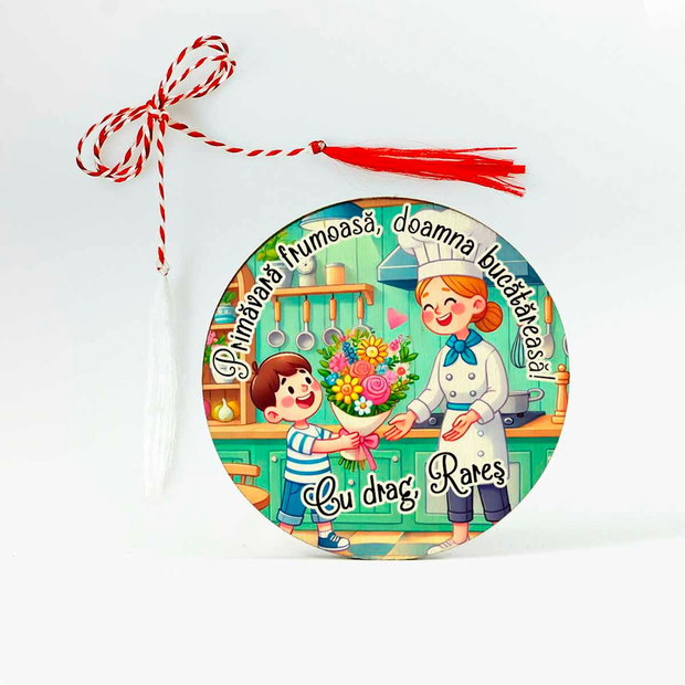 Martisor personalizat, bucatareasa