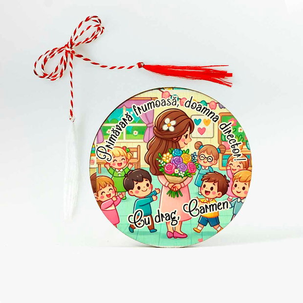 Martisor personalizat doamna director