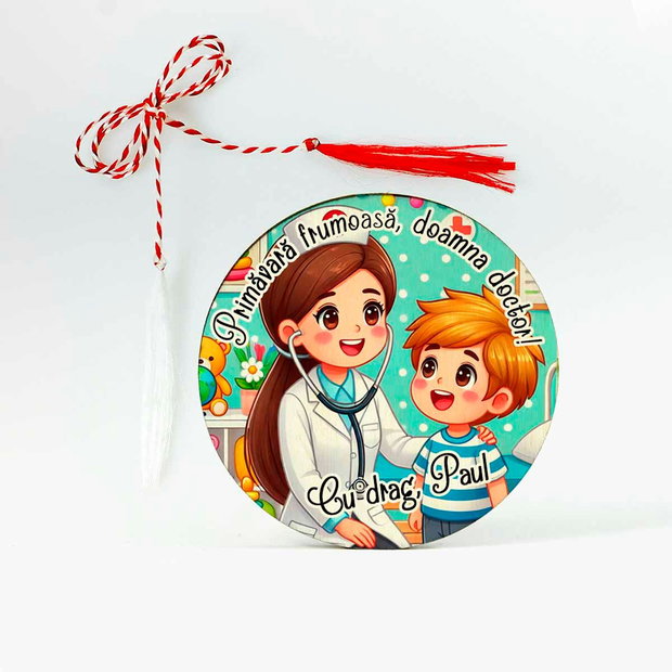 Martisor personalizat doamna doctor