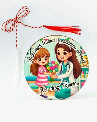 martisor personalizat doamna doctor