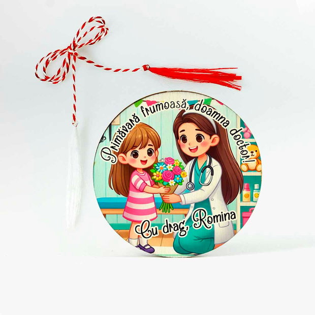 martisor personalizat doamna doctor