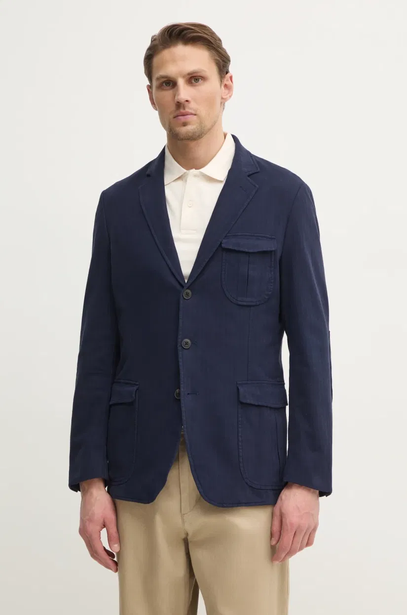 Hackett London sacou barbati, culoarea albastru marin, HM443510R