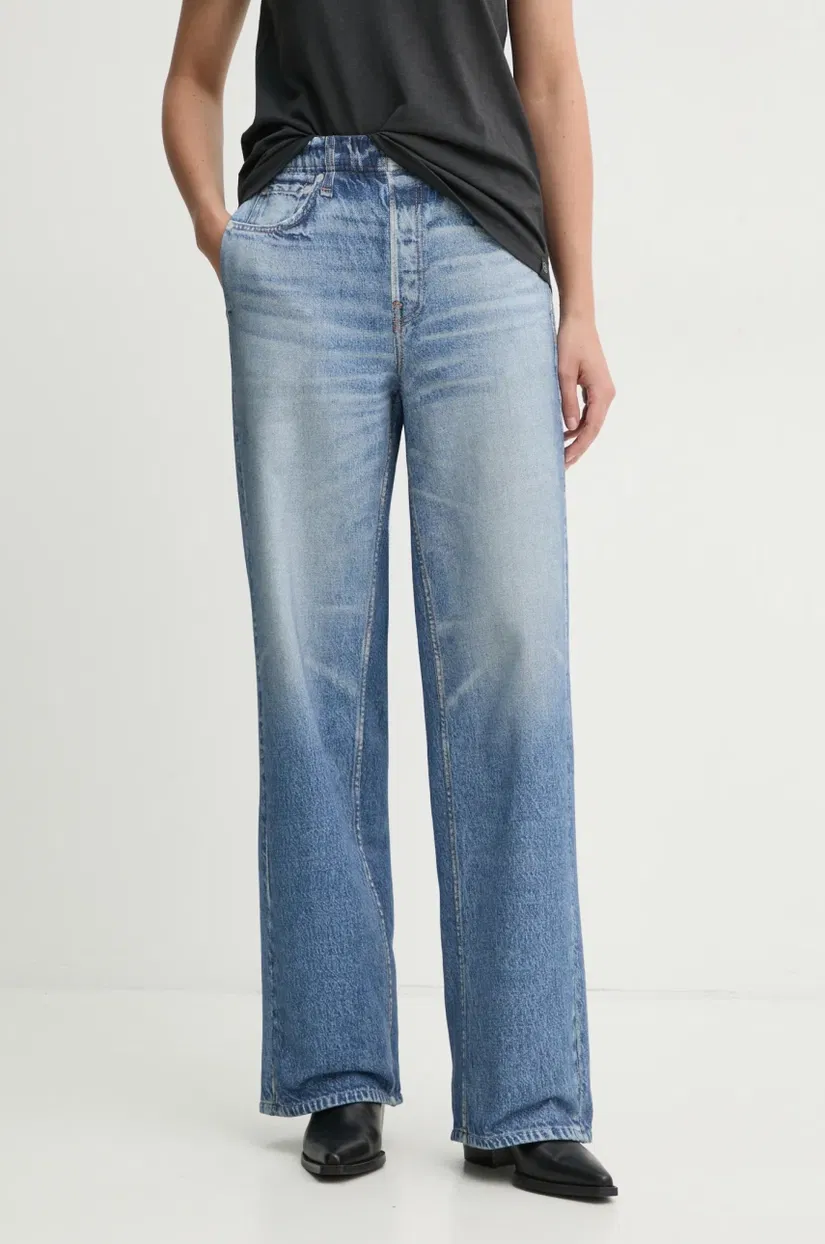 Rag & Bone jeansi femei, lat, high waist, WCW23F70018201