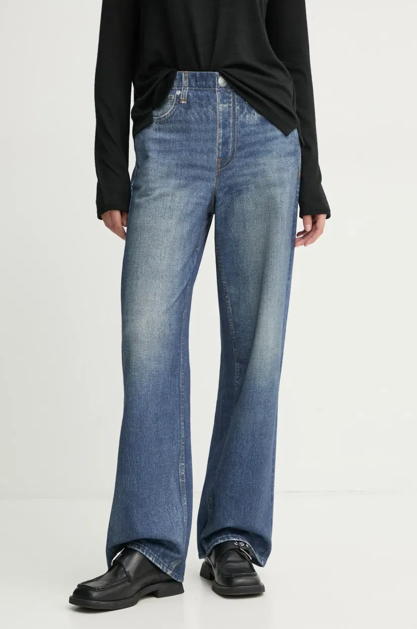 Rag & Bone jeansi femei, lat, high waist, WCW23F70018201