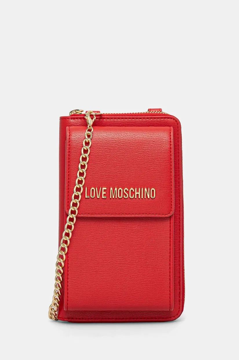 Love Moschino portofel femei, culoarea rosu, JC5701PP1