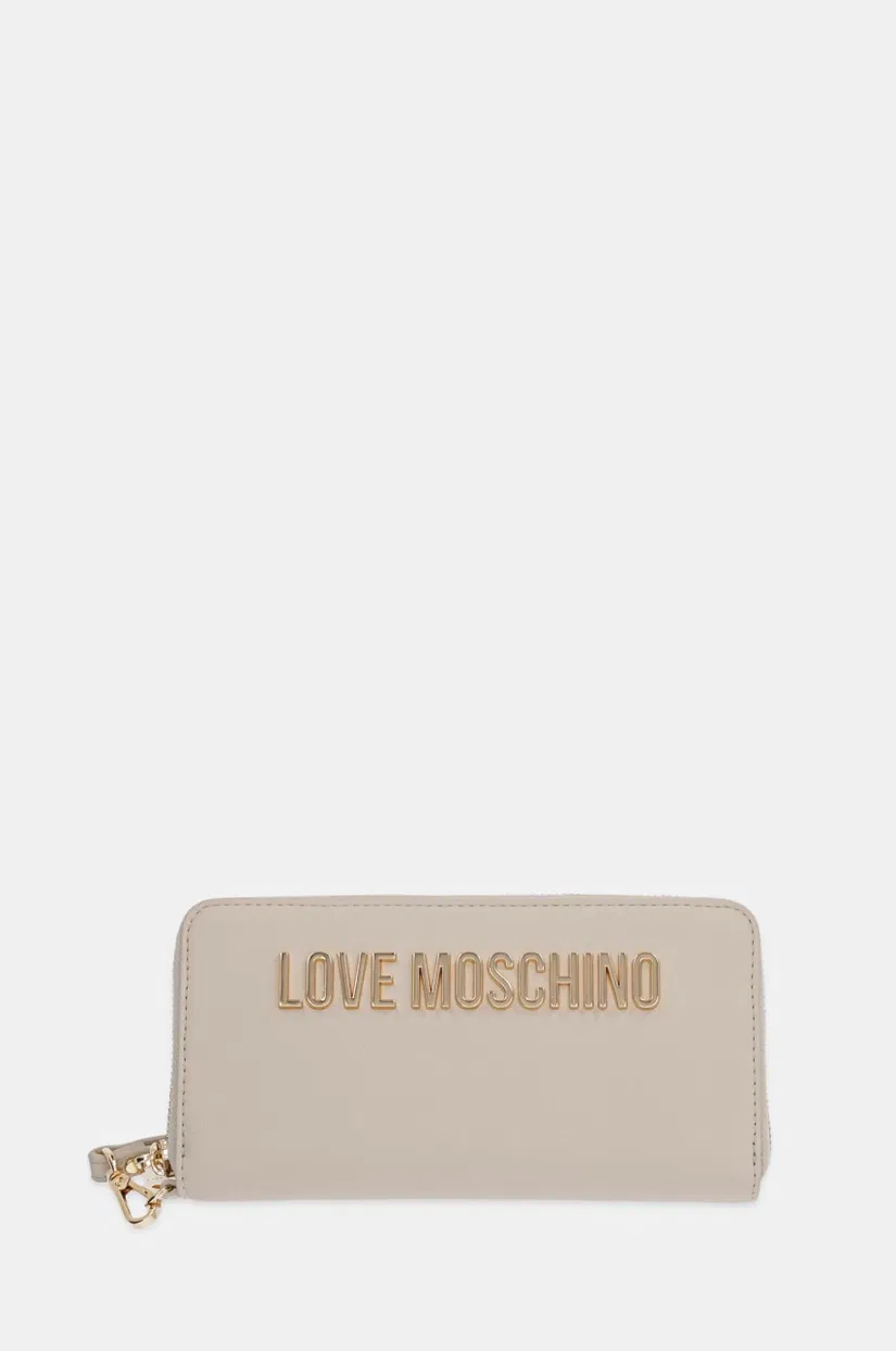 Love Moschino portofel femei, culoarea bej, JC5620PP1