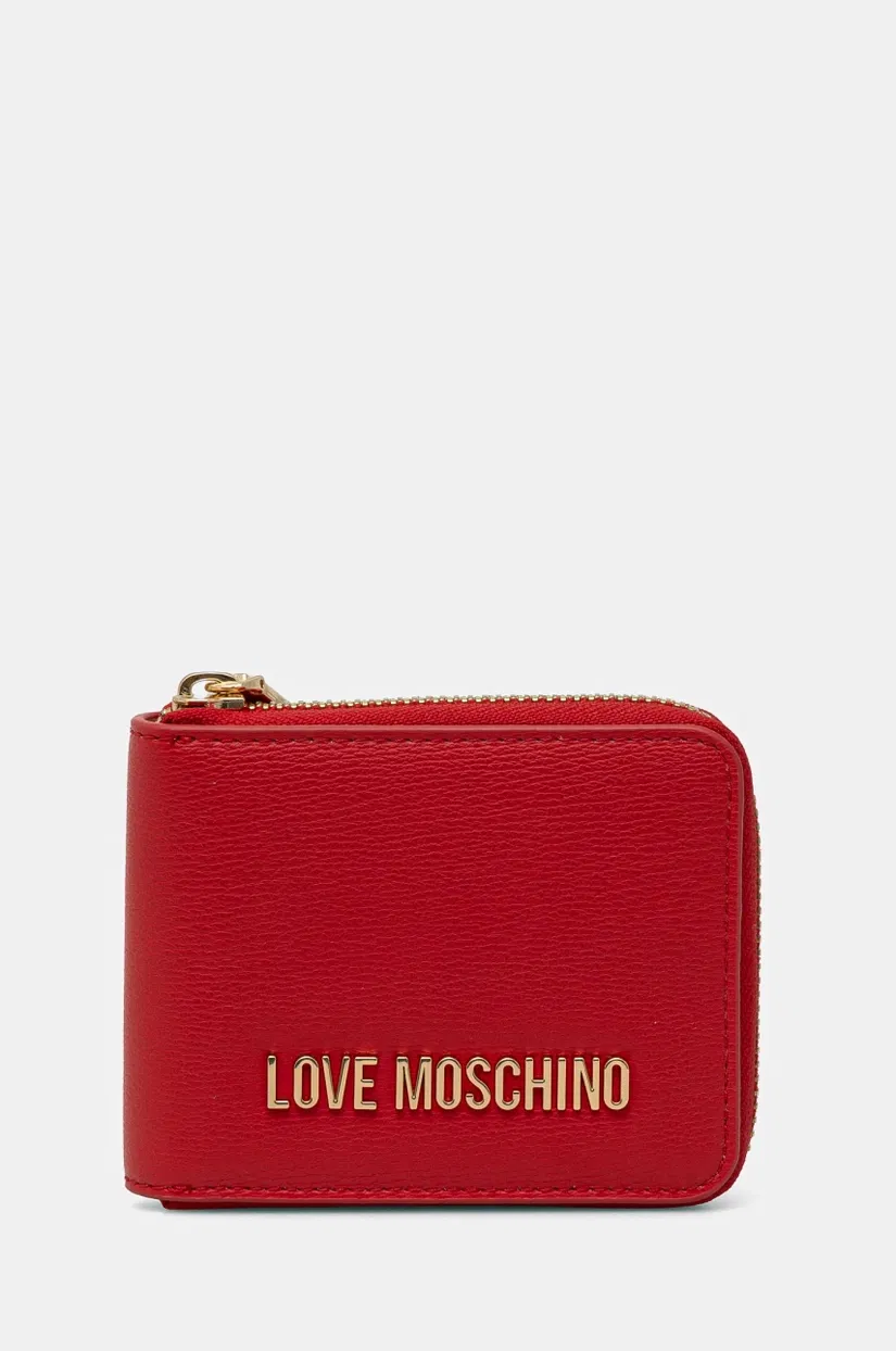 Love Moschino portofel femei, culoarea rosu, JC5639PP1