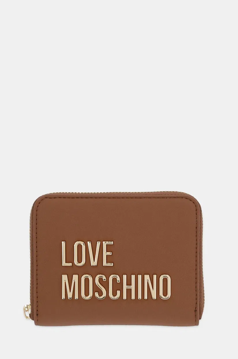 Love Moschino portofel femei, culoarea maro, JC5613PP1