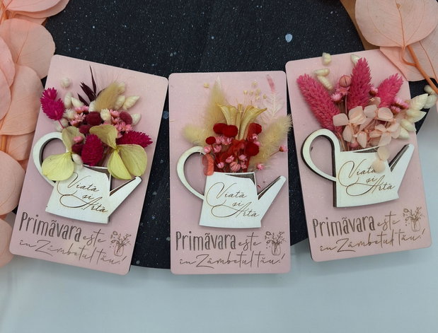 Tablou personalizat cu flori uscate