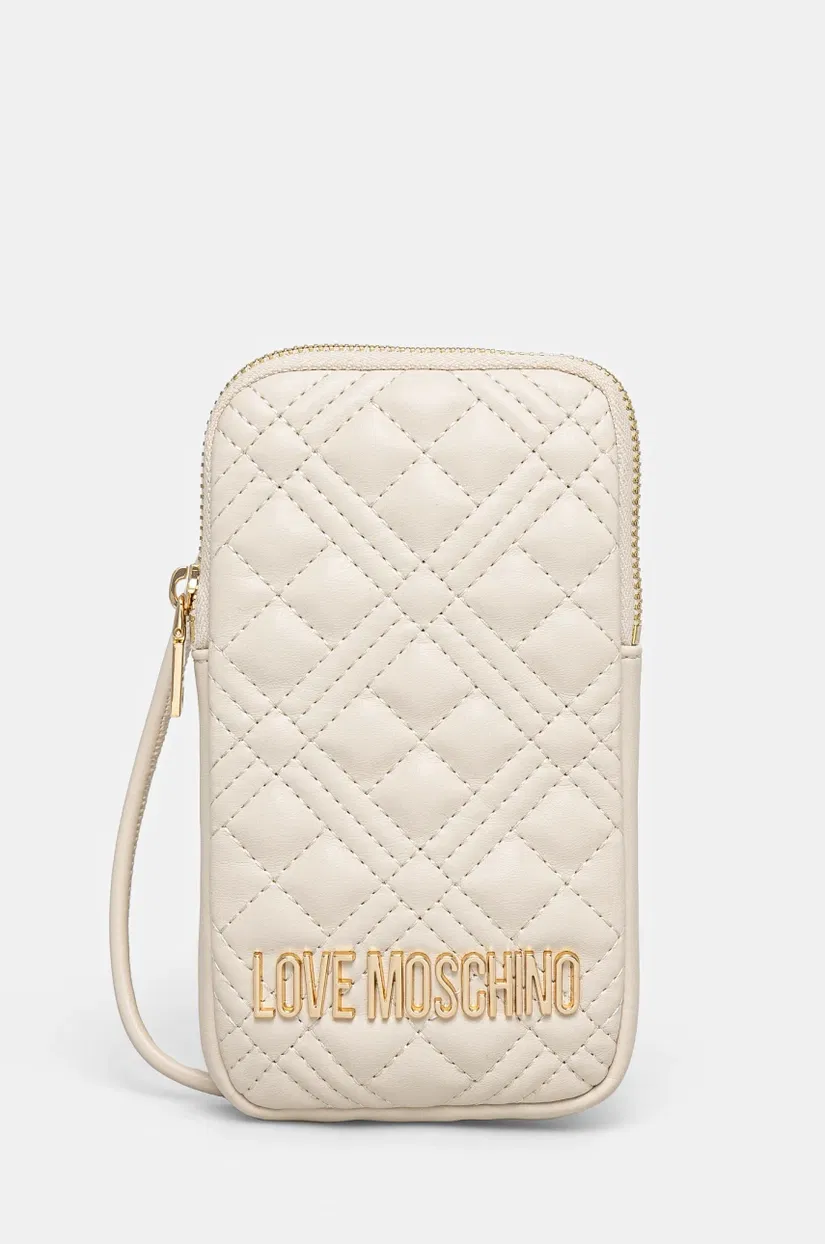 Love Moschino carcasa de telefon culoarea bej, JC5660PP1