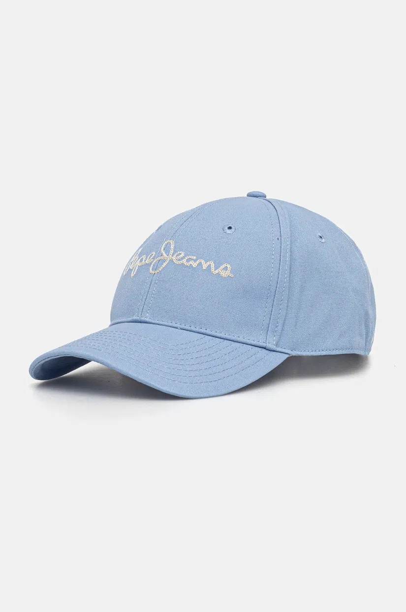 Pepe Jeans șapcă de baseball din bumbac MALLON CAP cu imprimeu, PM040567