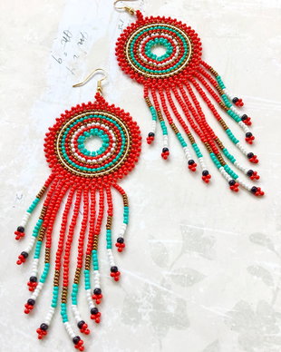 Cercei MARTISOR / CRACIUN margele Toho