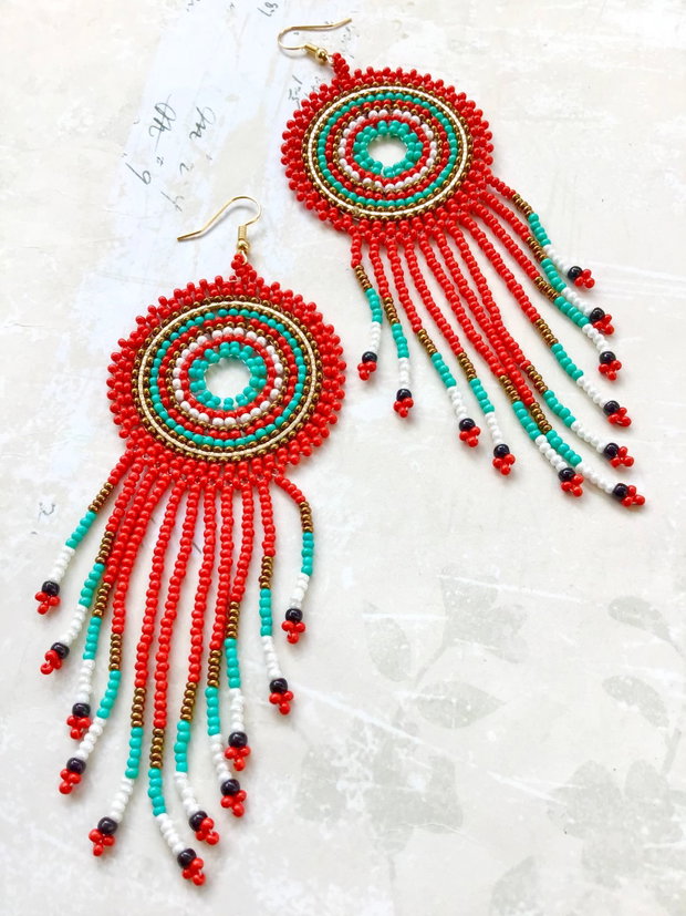 Cercei MARTISOR / CRACIUN margele Toho