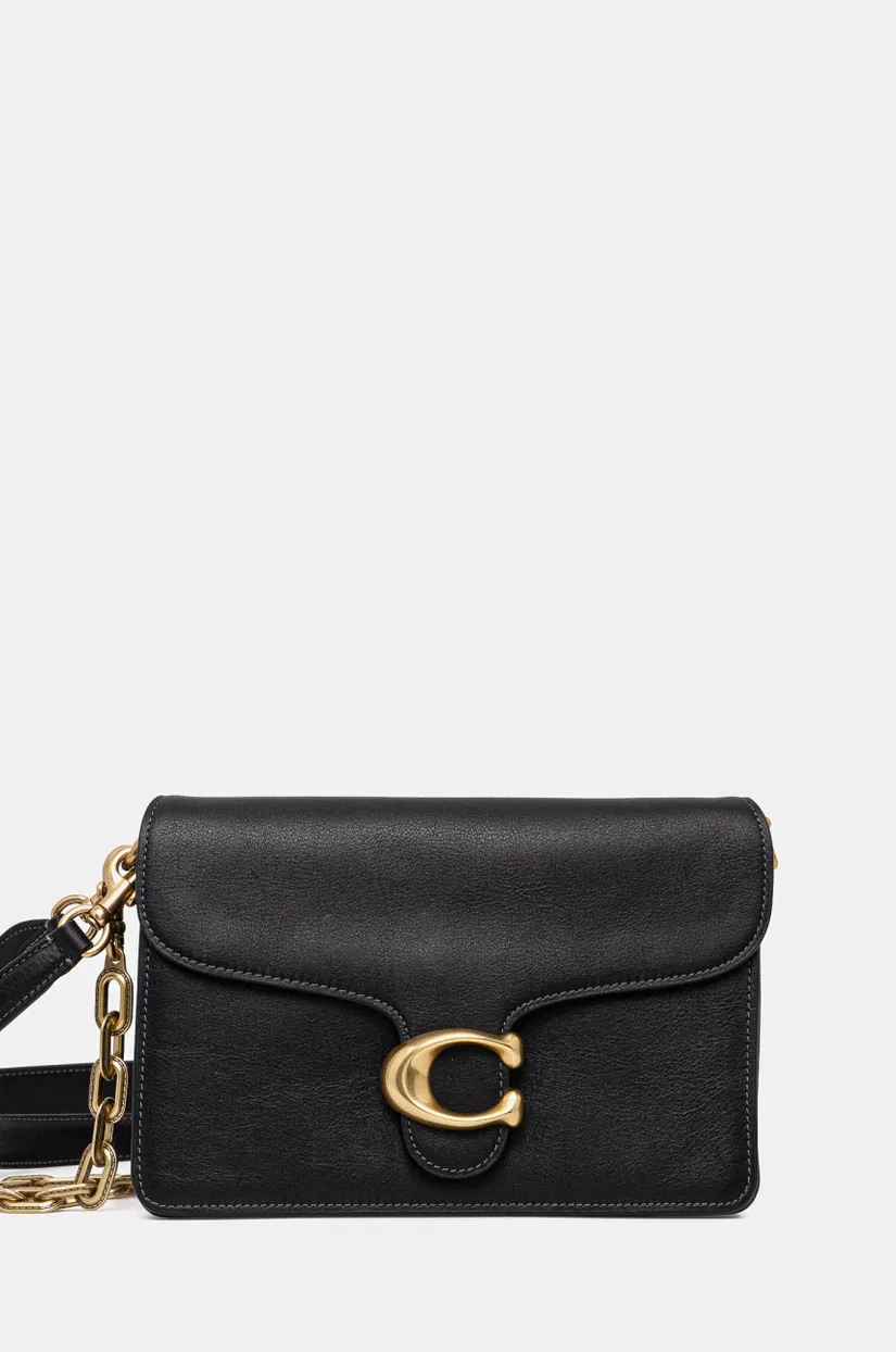 Coach geantă de piele TABBY culoarea negru, CY919