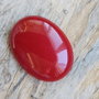 Cabochon jad rosu, 40*30 mm