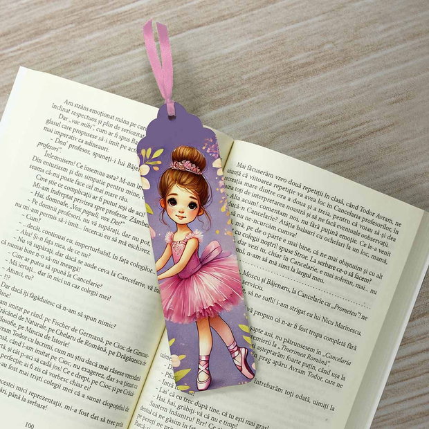 Semn de carte balerina