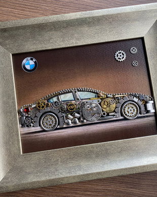 BMW Cod M 677・Decoratiune birou・Decor Vintage・Bijuterii steampunk・Cadouri Barbati