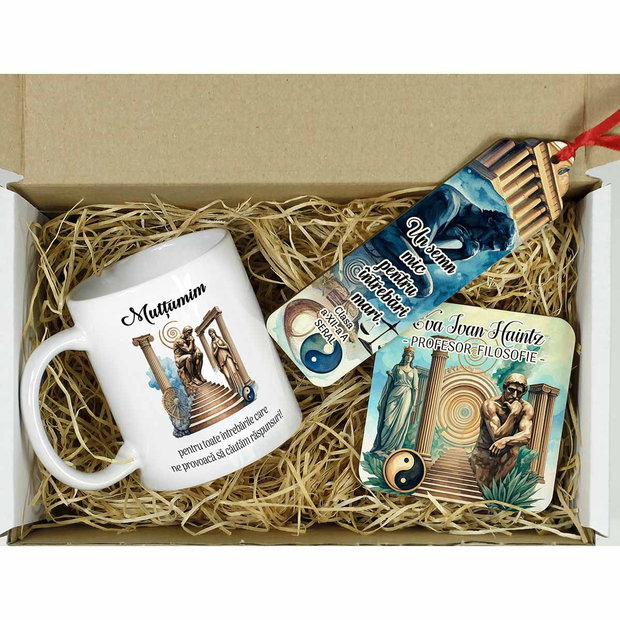 Set cadou personalizat profesor filosofie