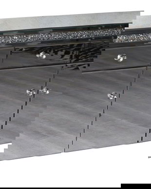 Comoda oglinda decorata cu cristale