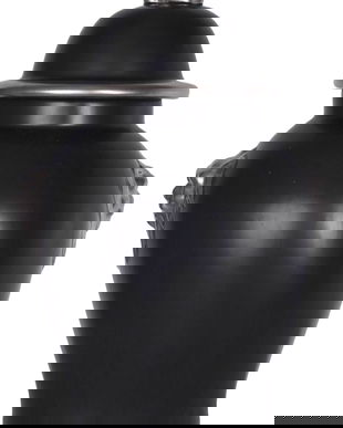 Amfora din portelan negru