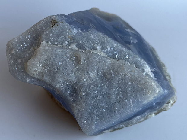 Agata Albastra Lace - specimen piatra bruta