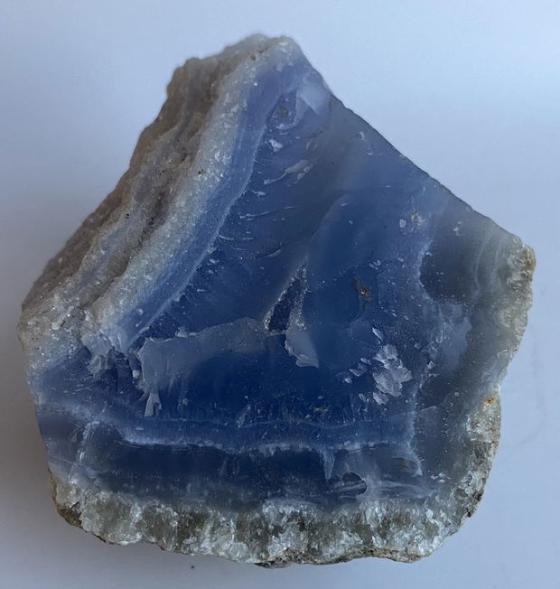 Agata Albastra Lace - specimen piatra bruta