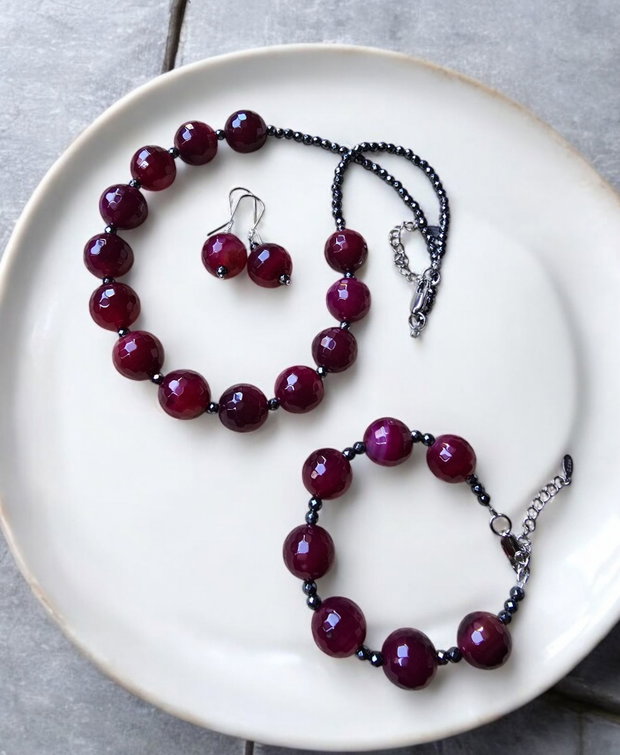 REZERVAT Set agate visinii