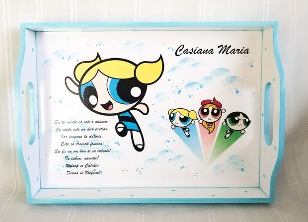 Tavita de mot pentru fetite gemene cu Powerpuff