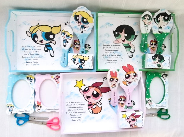 Tavita de mot pentru fetite gemene cu Powerpuff
