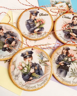 Martisor personalizat politiste