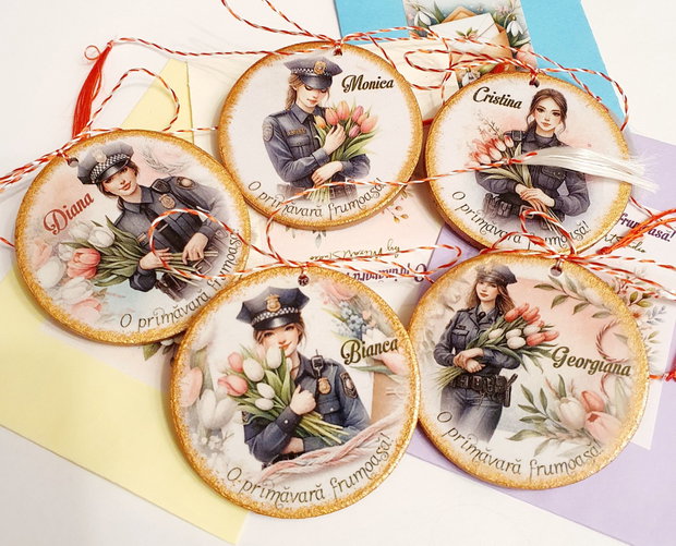 Martisor personalizat politiste