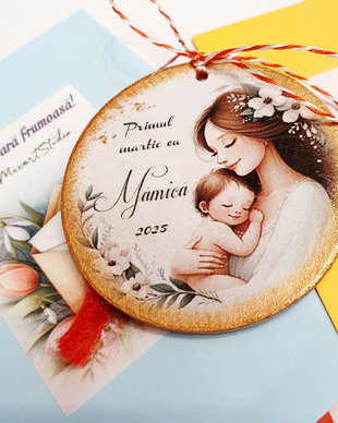 Martisor personalizat "Primul martisor ca mama"