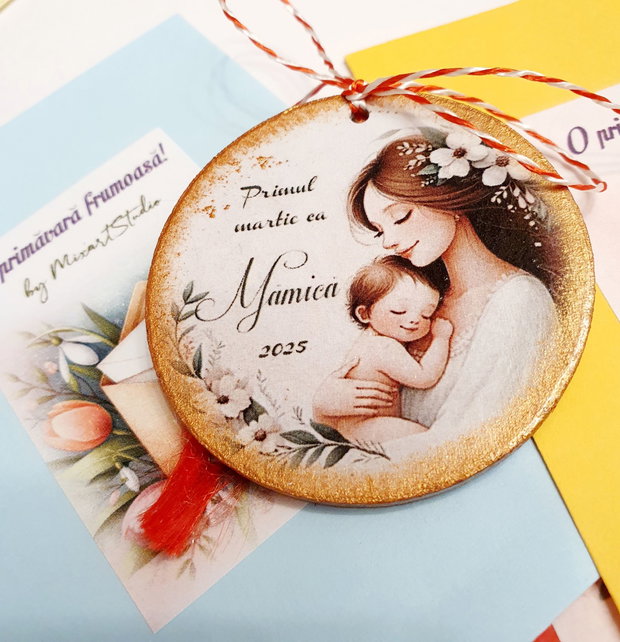 Martisor personalizat "Primul martisor ca mama"