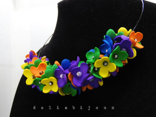 Set Bijuterii Handmade Flori de Poveste (cod1181)
