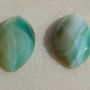 (2 bucati) Agate fatetate taietura Marquise cabochoane aprox 25x15x6 mm