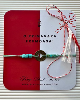 Bratara martisor cu moneda chinezeasca