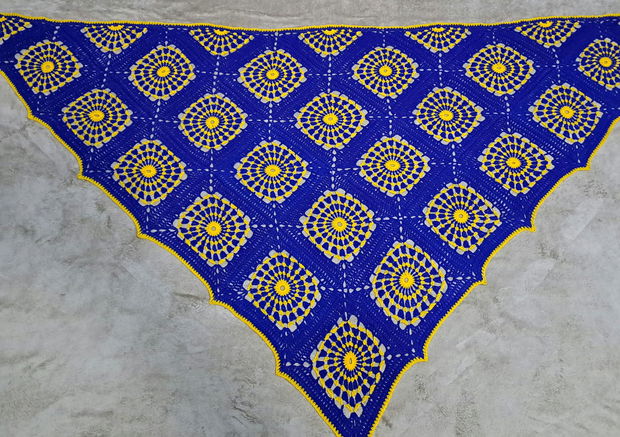 Șal ,,Anna"indigo