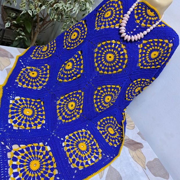 Șal ,,Anna"indigo