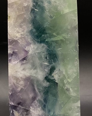 Fluorit Snowflake - Obelisc piatra semipretioasa