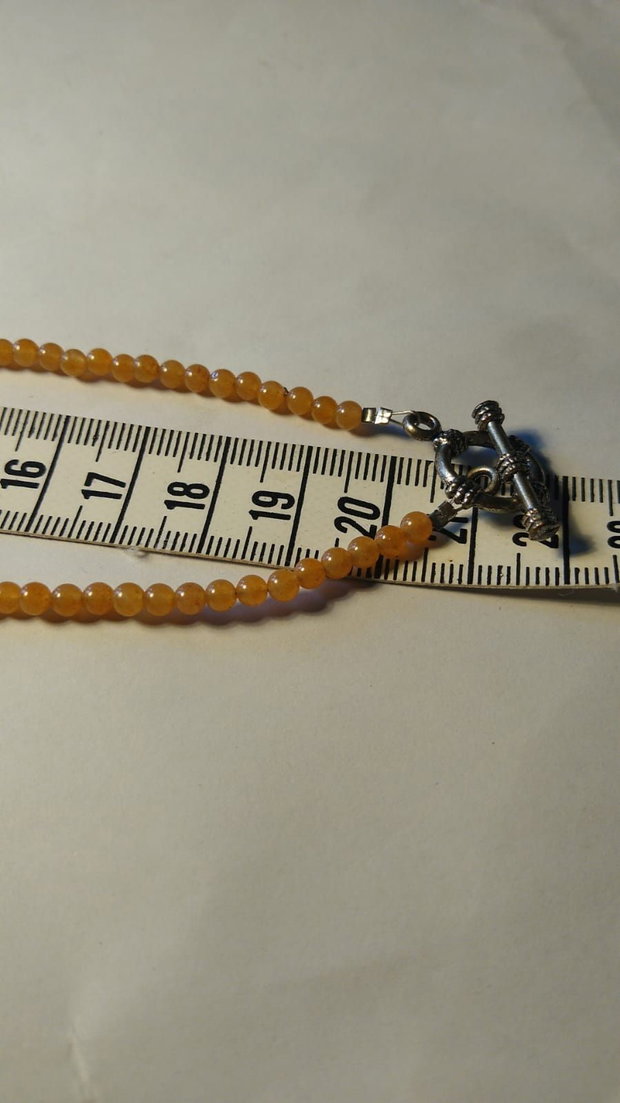 Colier din pietre agate si cuart fumuriu