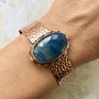 Bratara vintage cupru & safir natural