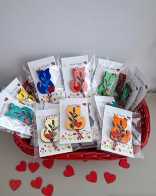 Martisor Pisici colorate