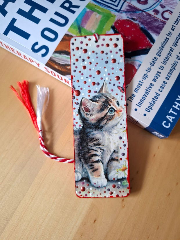 Semn de carte cu pisici Martisor