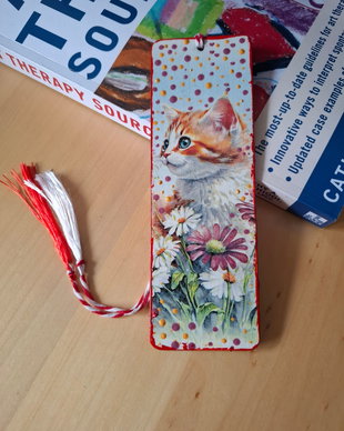 Semn de carte cu pisici Martisor
