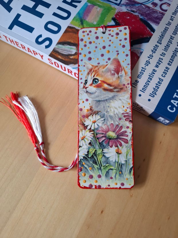 Semn de carte cu pisici Martisor