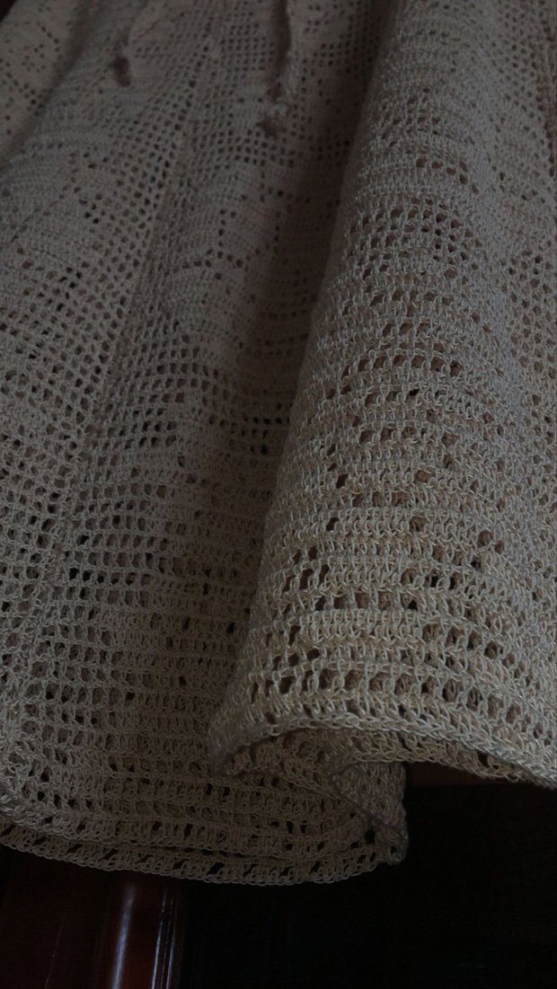 Fusta bej handmade / crosetata de mana